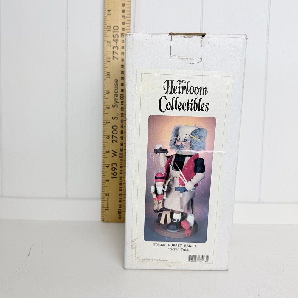 1996 Zim's Puppet Maker Nutcracker Z96-60 Marionette With Original Box - Picture 9 of 9